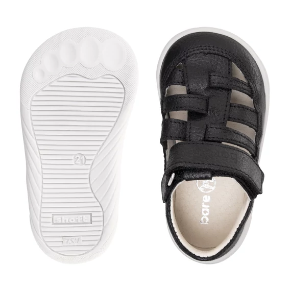 Barejoy Verona– barefoot szandálcipő – fekete