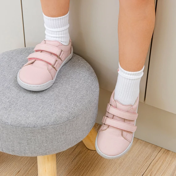 Barejoy Trento – barefoot sneaker - rózsaszín