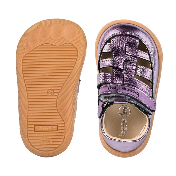 Barejoy Verona– barefoot szandálcipő – metál lila